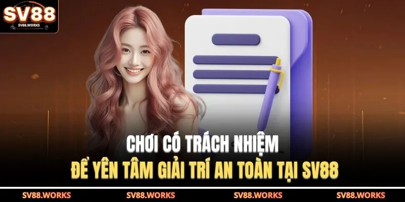 Chơi Có Trách Nhiệm 1 Chơi có trách nhiệm để yên tâm giải trí an toàn tại SV88