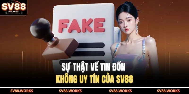 Sự thật về tin đồn không uy tín của SV88